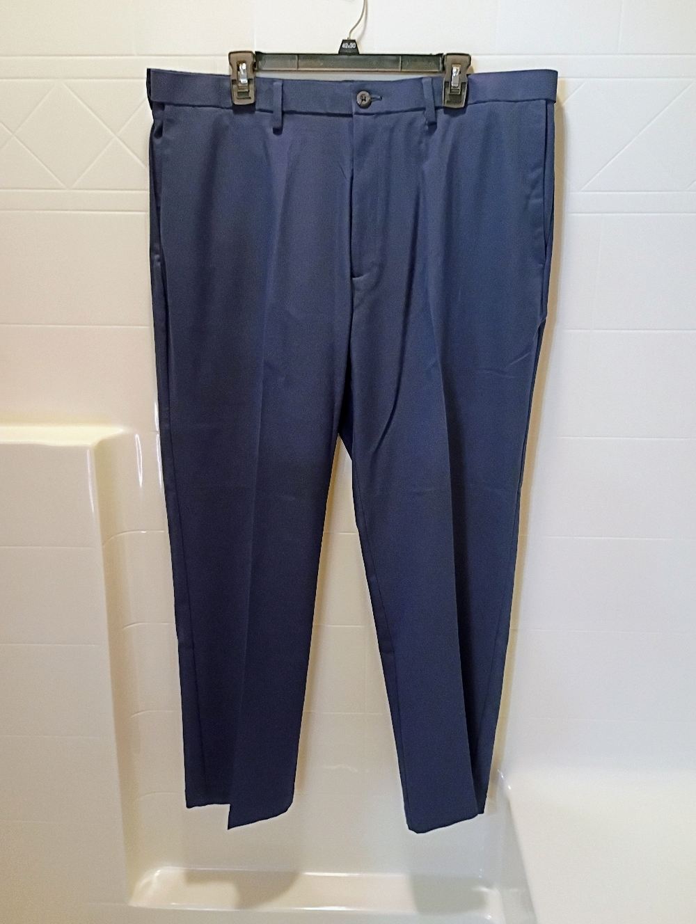 Men's Haggar Cool Right Performance Flex Classic Fit Flat Front Pant Ink